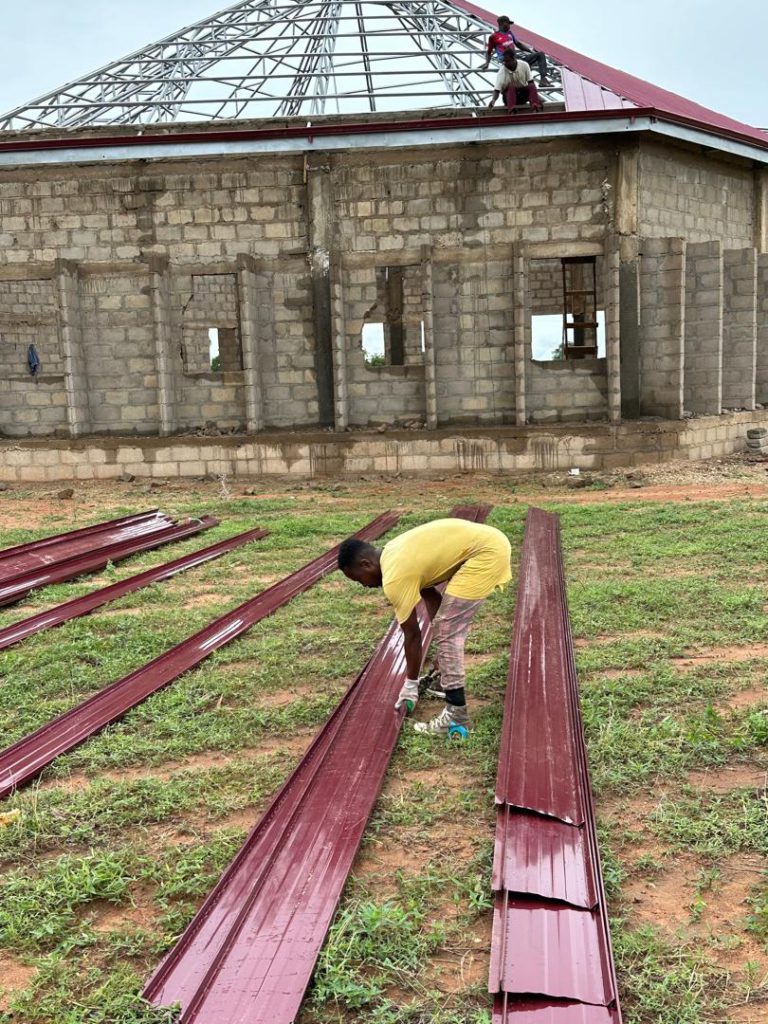 Outstation church under construction