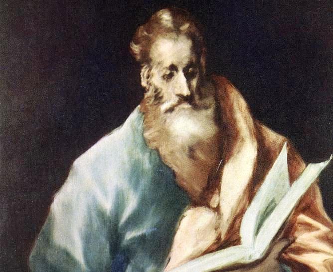 Saint Matthew with bible