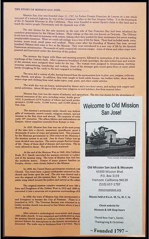 Welcome Brochure with Brief History