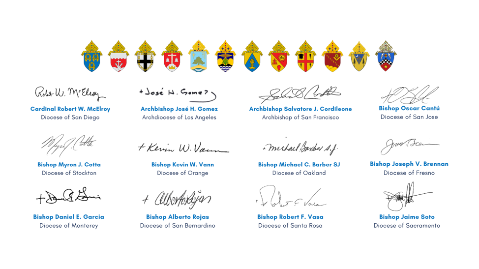 California Bishop Logos and Signatures